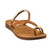 Women's Corkys Hit The Strip Sandals Cognac Brown Front Angled View
