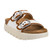 Women's Corkys Rumor Has It Flatform Sandals - Ivory Tan Front Angled View