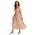 Women's Hem & Thread Smocked Bodice Maxi Dress Mauve Side