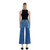 Women's Vervet High Rise Crop Utility Wide Leg Jeans - Magellanic Back Model View