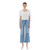 Women's Vervet High Rise Distressed Crop Wide Leg Jeans - Spellbindingly Front Model View
