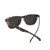 Knockaround Classics Round Sunglasses - Tortoiseshell Amber Back View