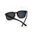 Knockaround Paso Robles Square Sunglasses - Black Gold Back View