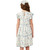 Girls' Hayden Floral Ribbon Print Contrast Trim Blue Dress back