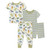 Infant Boys' Little Me Safari 4 Piece Pajama Set Front View Of Set