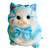 Zorbitz Mega Cool Kitty Squish Toy - Blue Front Of Product View