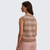 Women's Varley Deeley Stripe Stitch Tank Top Warm Taupe Mellow Rose Multi Back View