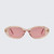 Women's Z Supply Sunspell Polarized Rose Crystal Pink Sunglasses front