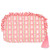 Simply Southern Quilted Cosmetic Bag Blush Stripe Front Of Product