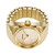 Women's Fossil Two Tone Stainless Steel Ring Watch - Gold Side View