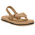 Toddler Boys' Sanuk Wavy Flip Flops - Tan Front Angled View