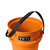YETI Loadout King Crab Orange Bucket handle with strap detail