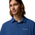 Men's Columbia PFG Solar Stream II Polo Carbon Blue Shirt front detail