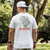 Men's Burlebo Fish Wild T-Shirt - Ash Grey Model Wearing Shirt Outdoors