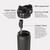 BruMate 35 Oz. Rise Water Bottle Lid Details