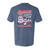Men's Southern Fried Cotton Bottoms Up Bobbers Down T-Shirt - Blue Jean Back Of Shirt