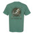 Men's Southern Fried Cotton Bass Hunter T-Shirt - Light Green Back Of Shirt