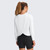 Women's Free Fly Bamboo Shade Crossover Bright White Shirt back