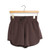 Women's Simply Southern Lounge Shorts Coffee Brown Front View On Hanger