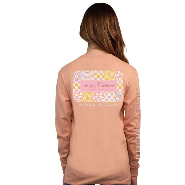 Simply Southern Butterfly Print Cropped Sweater for Women in Pink