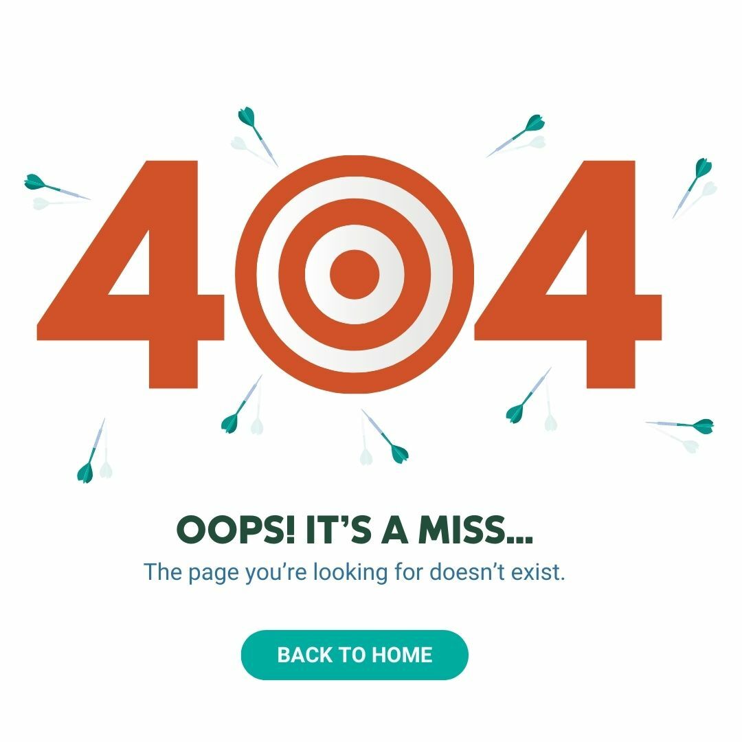 404 - Oops! It's a miss... The page you're looking for doesn't exist. Back to Home, link