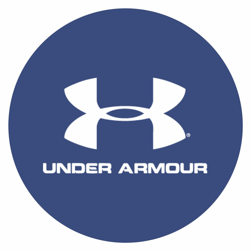 Under Armour Logo on blue background