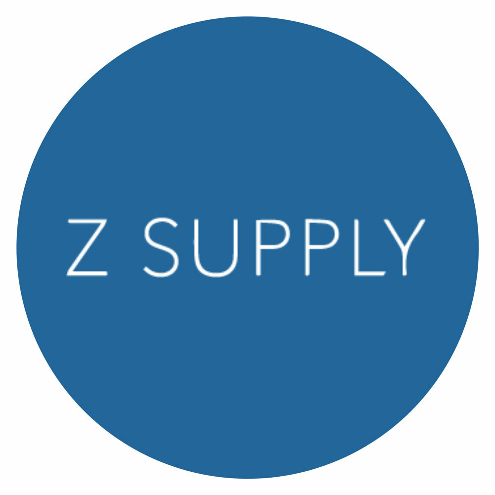 Z Supply logo on blue background