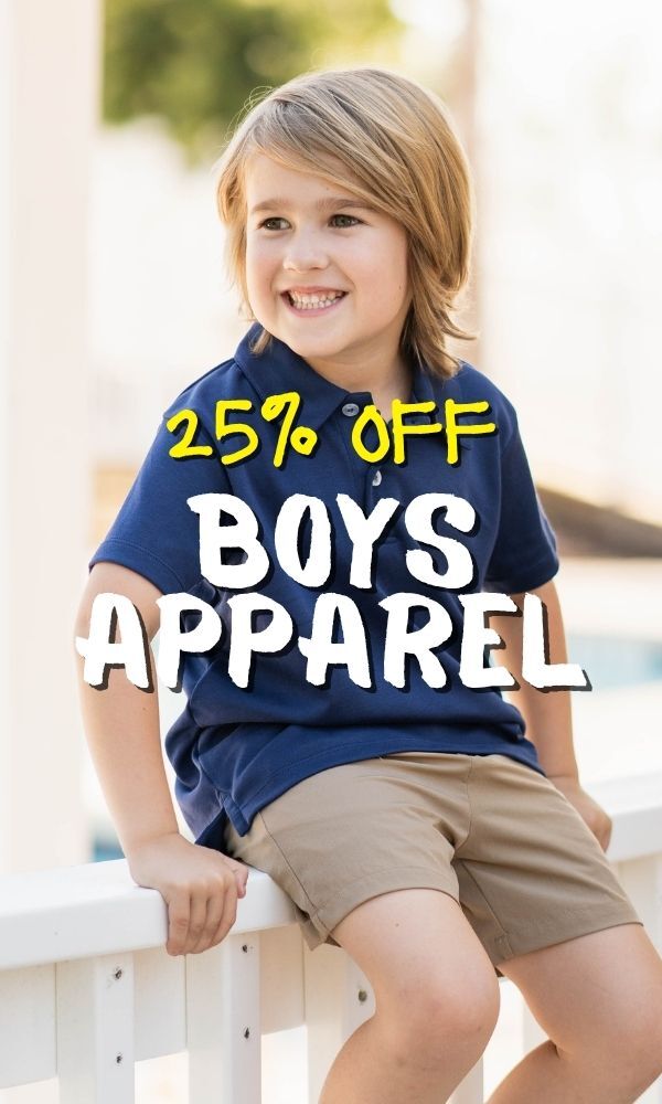 25% Off Boys Apparel