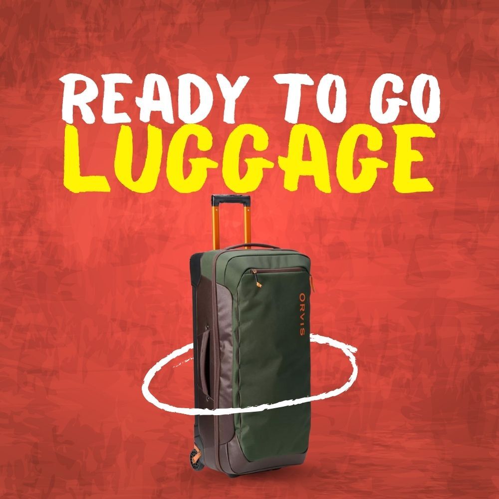 Graphic of a suitcase and briefcase and the phrase Luggage underneath