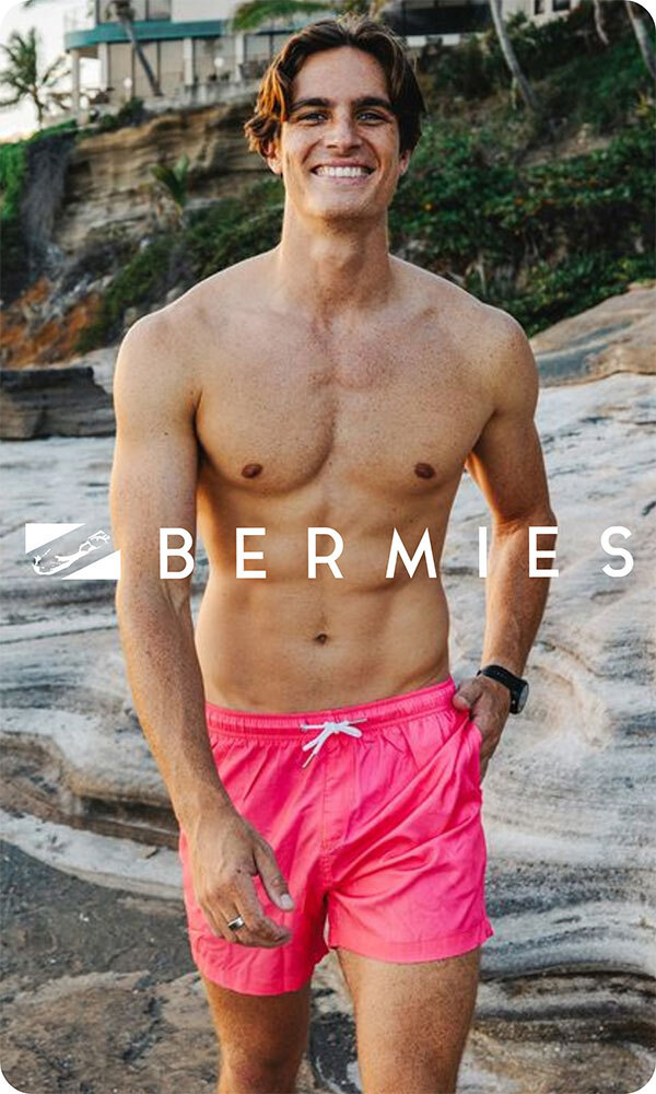 Bermies logo over image