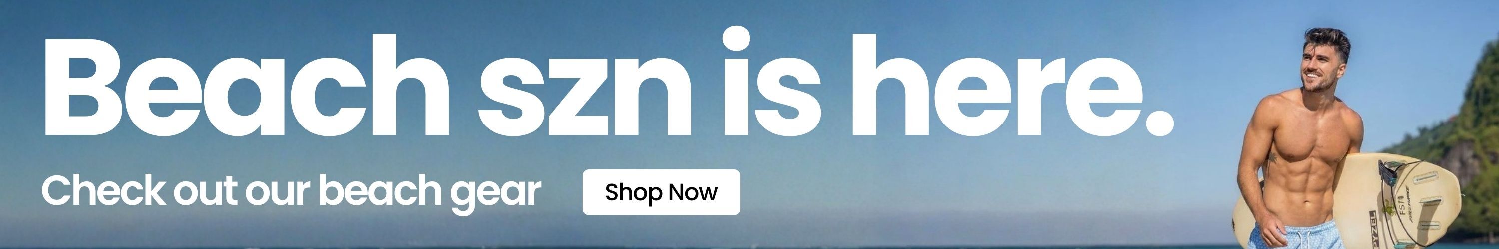 Beach season is here. Shop our Beach gear.