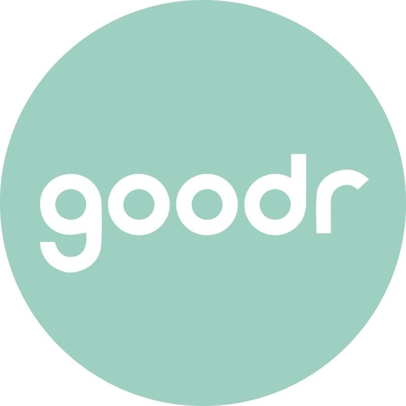 Goodr logo on green background