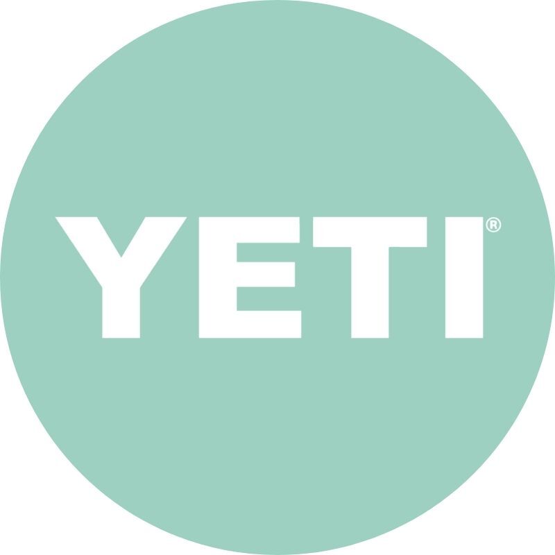 YETI logo on green background