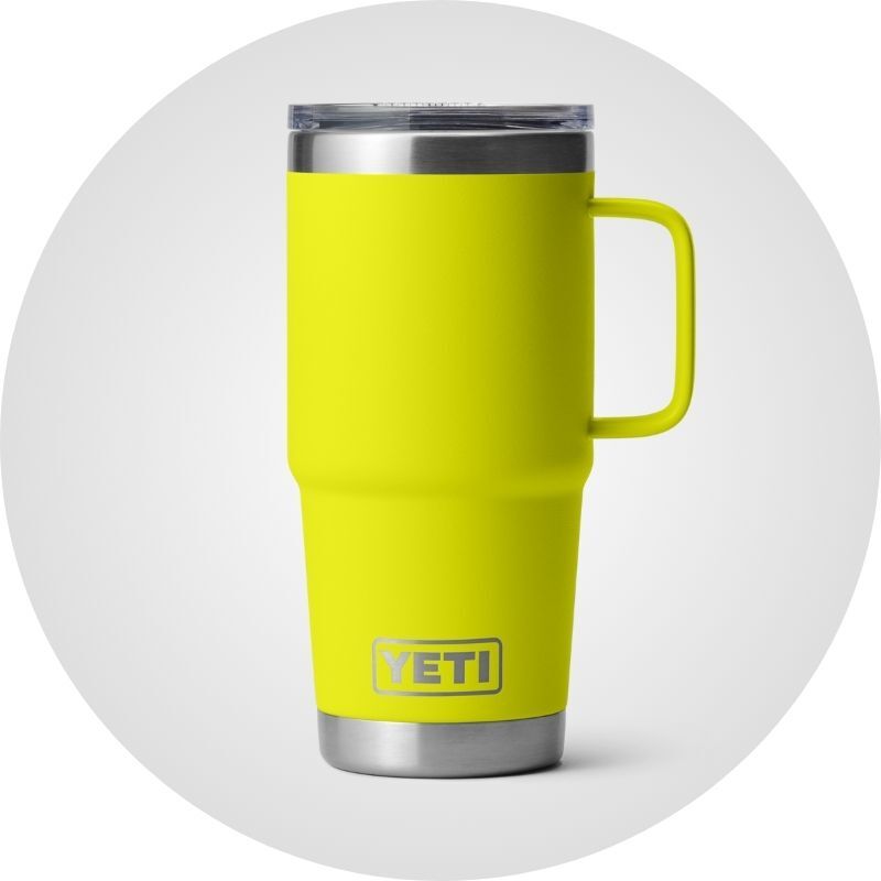 Yeti Tumbler over Gray background