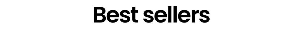 Best sellers