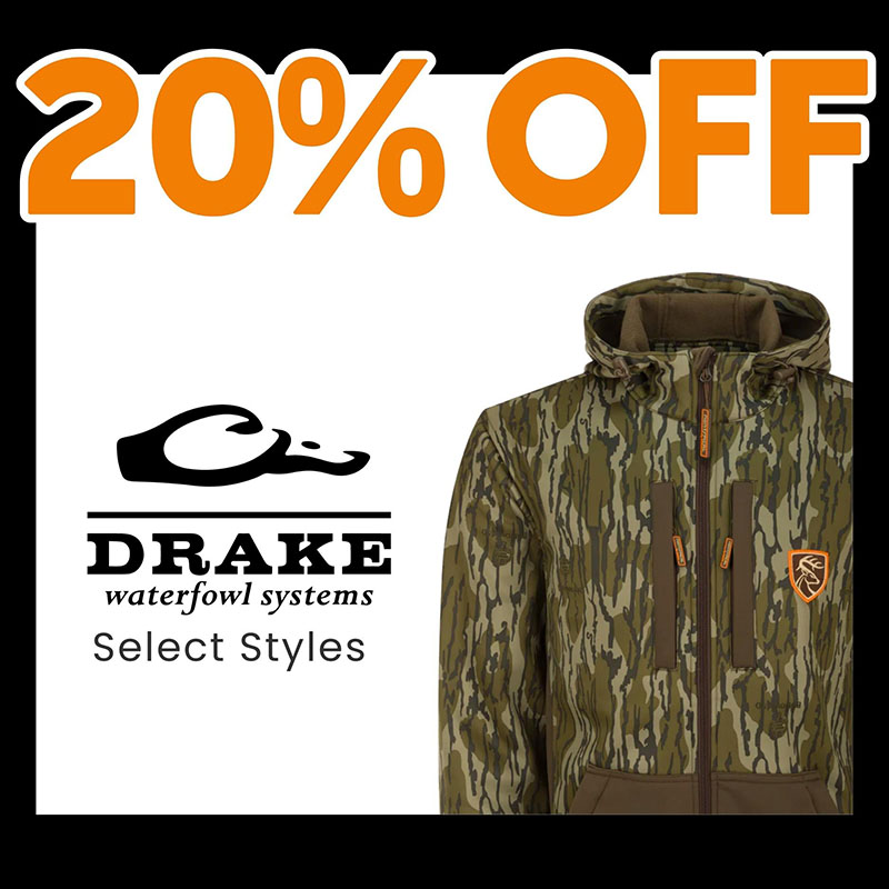 20% Off Select Drake Styles