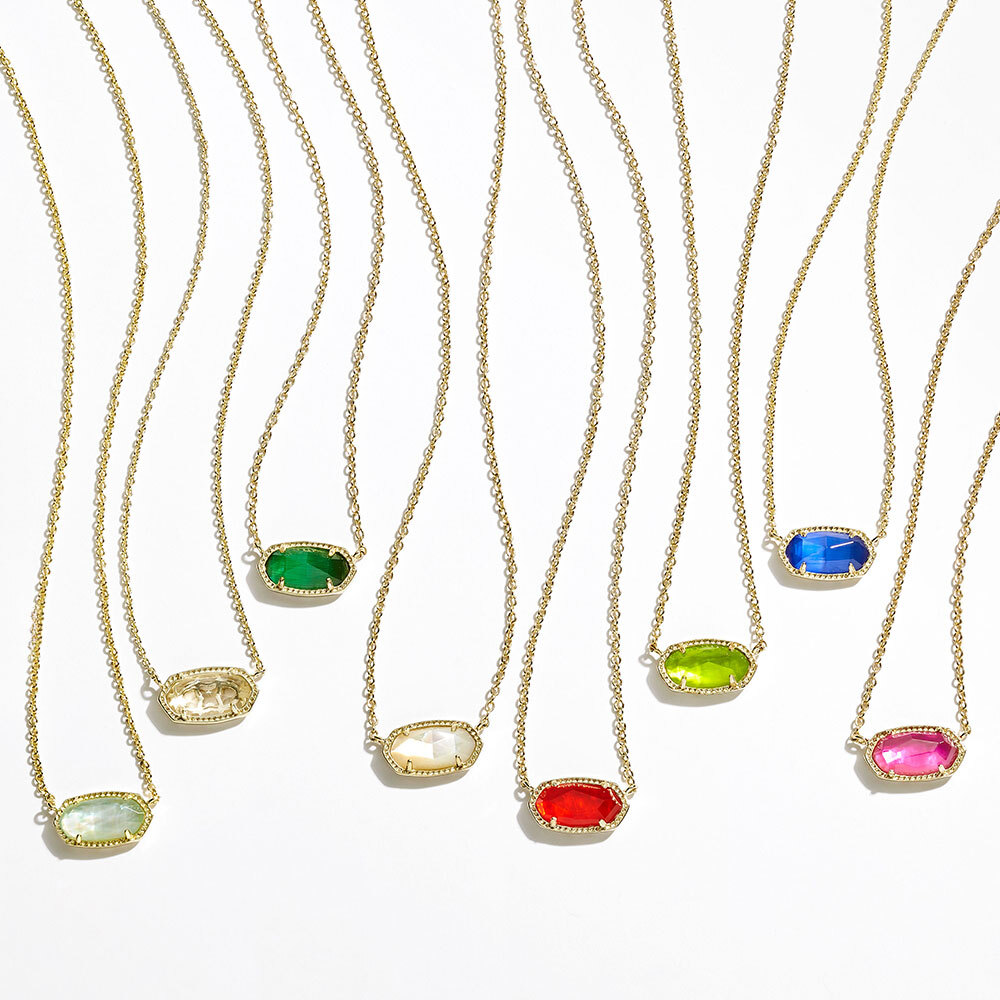 Kendra Scott Elisa Necklaces in different colors