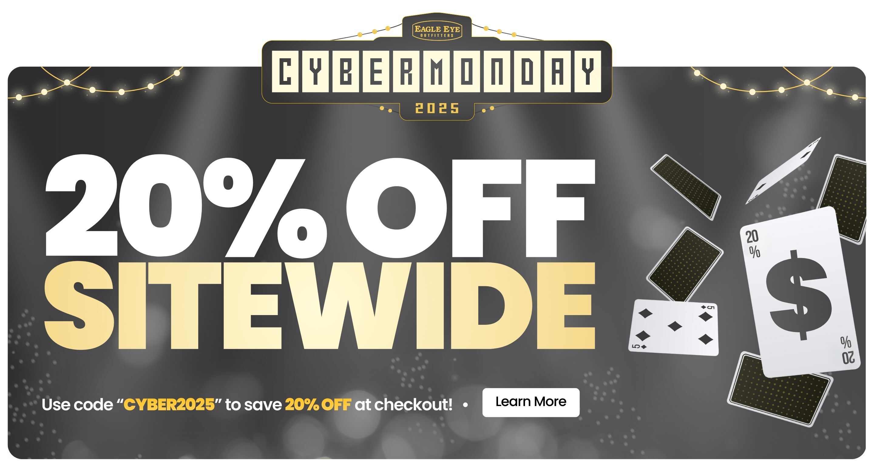 Cyber Monday 2025 20% off sitewide. Use code CYBER2025 to save 20% off at checkout. Click to learn more.