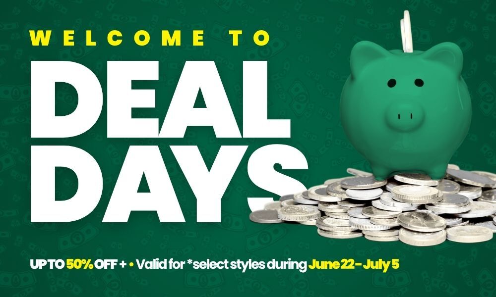 Welcome to EEO Deal Days. Up to 50%+ OFF. Valid for select styles during June 22 through July 5, 2026.