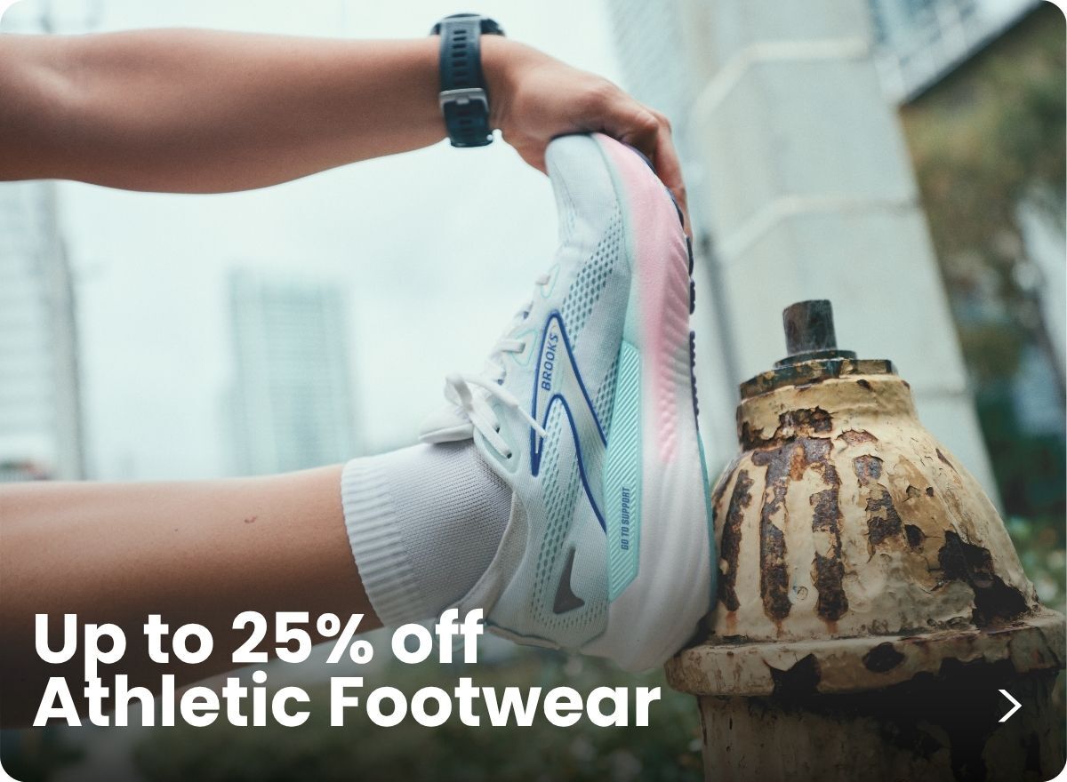 Save up to 25% off select Athletic Footwear