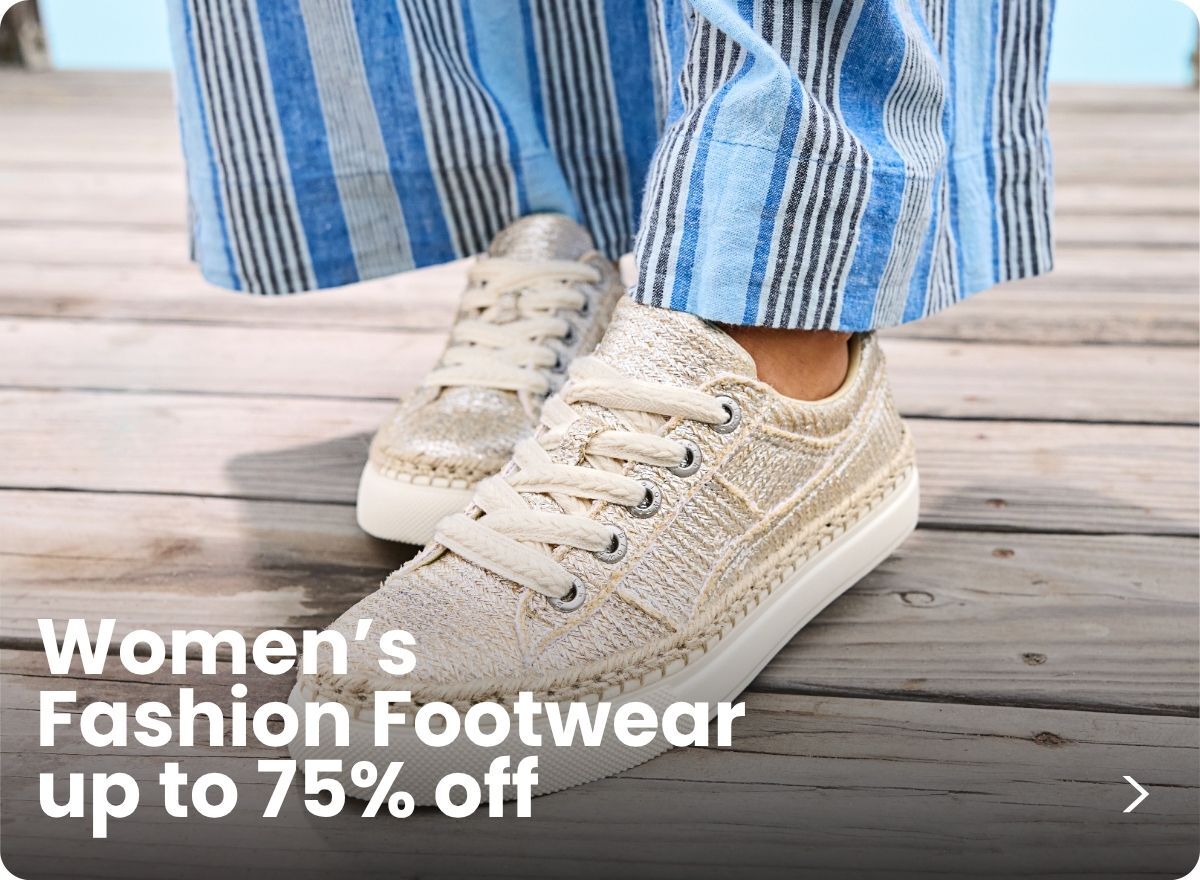 Women's Fashion Footwear on sale up to 75% off.