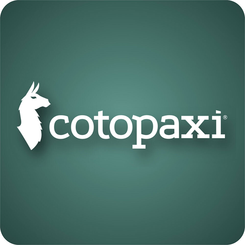 Green background with Cotopaxi logo on top