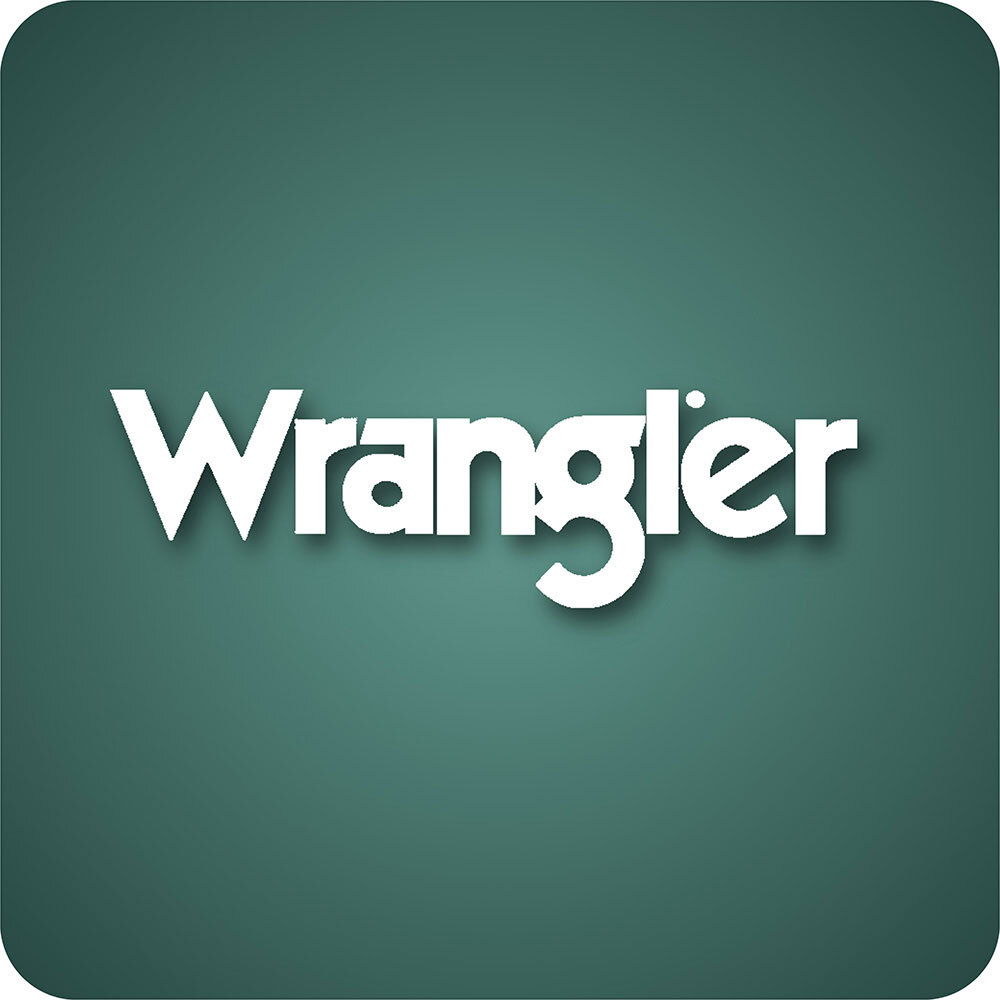 Green background with Wrangler logo on top