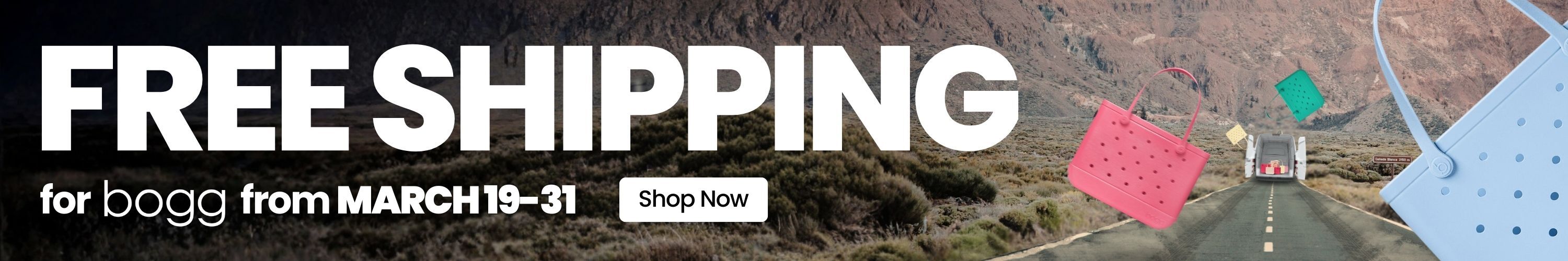 Free Shipping for bogg from March 19-31. Shop Now