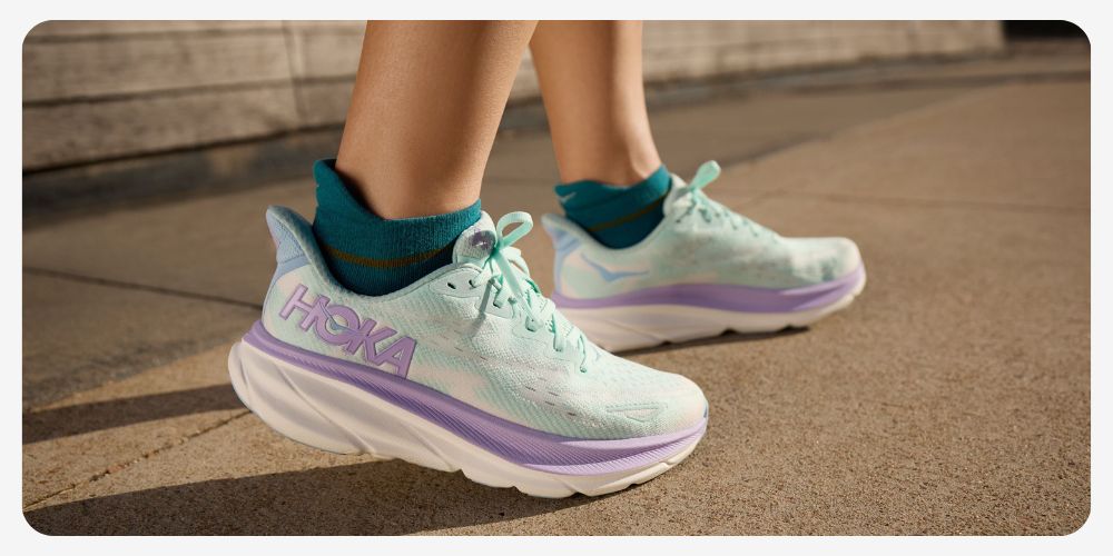 Women's HOKA Clifton 9 Sunlit Ocean / Lilac Mist