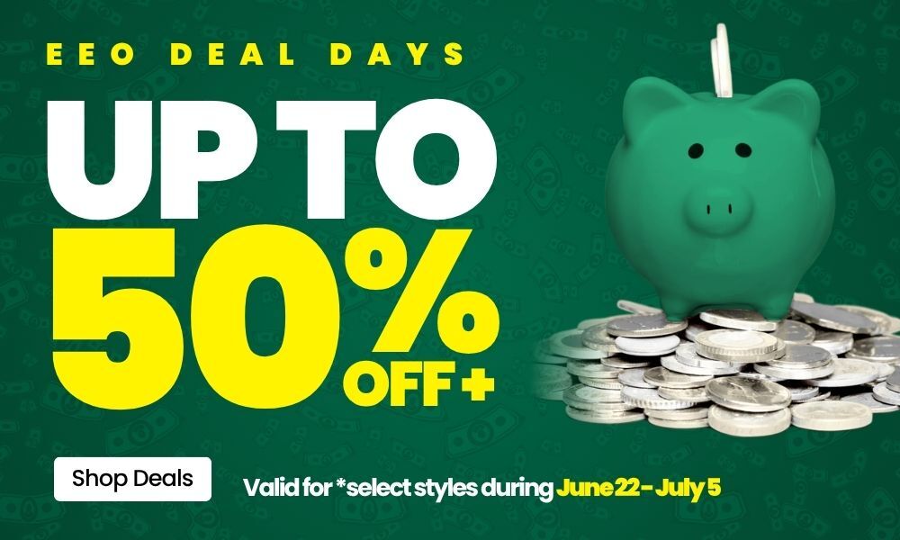 EEO Deal Days Up to 50% Off+ Valid for select styles during June 22 - July 5. Shop Deals