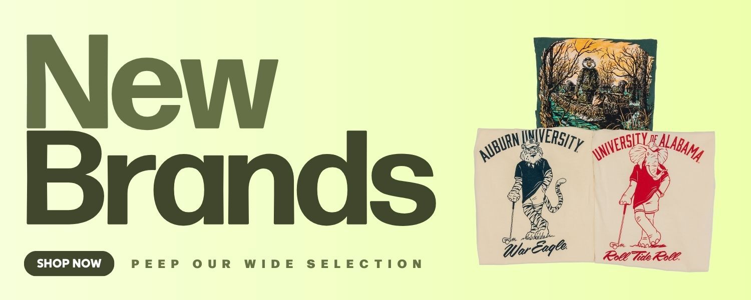 New Brands. Peep our wide selection