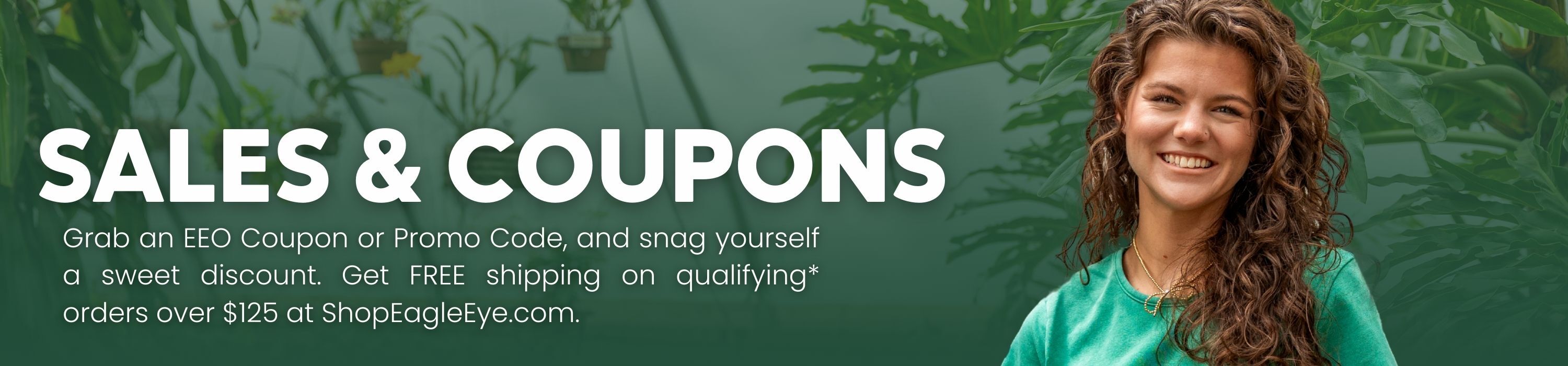 Sales and Coupons. Grab an EEO Coupon or Promo code, and snag yourself a sweet discount. Get FREE shipping on qualifying* orders over $125 at ShopEagleEye.com.