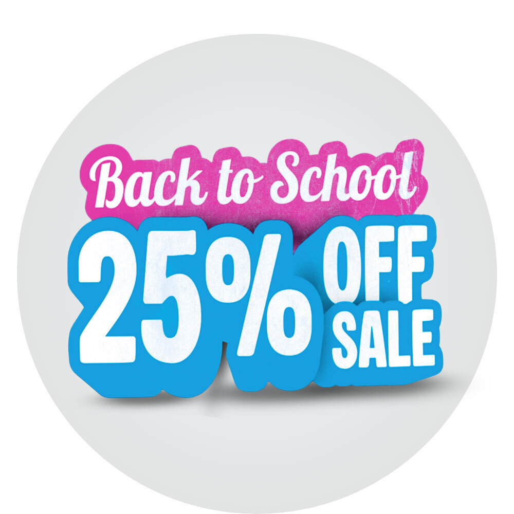 Shop Back to School 25% Off Sale