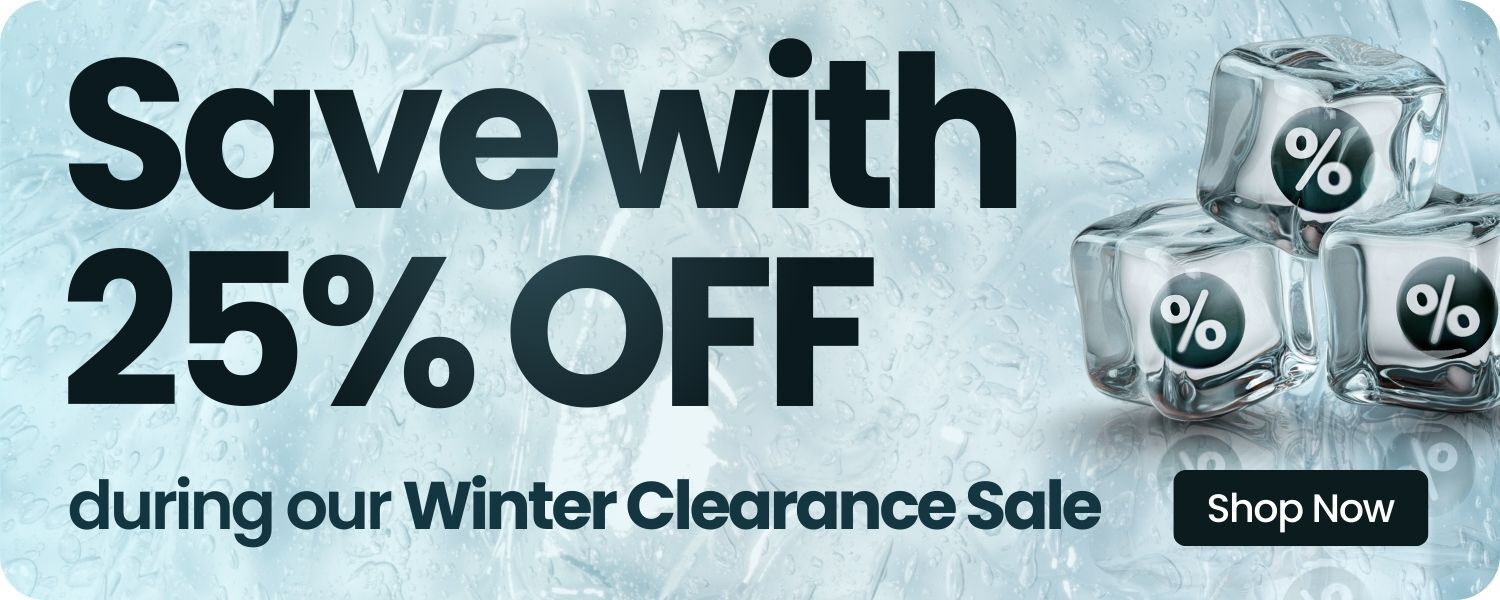 Get 25% off during our winter clearance sale. Shop Now.